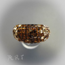 Сребърен дамски пръстен с камъни Swarovski R-247